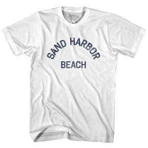 Nevada Sand Harbor Beach Adult Cotton Vintage T-shirt - White Nevada Sand Harbor Beach Adult Cotton Vintage T-shirt - White