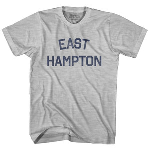 New York East Hampton Womens Cotton Junior Cut Vintage T-Shirt - Grey Heather