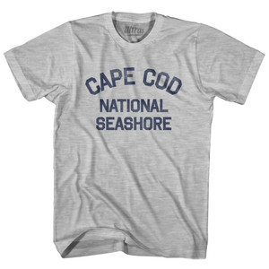Massachusetts Cape Cod National Seashore Adult Cotton Vintage T-Shirt - Grey Heather
