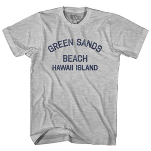 Green Sands Beach Island Adult Cotton Vintage T-Shirt - Grey Heather Green Sands Beach Island Adult Cotton Vintage T-Shirt - Grey Heather