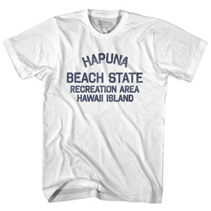 Hawaii Hapuna Beach State Recreation Area Hawaii Island Adult Cotton Vintage T-shirt - White Hawaii Hapuna Beach State Recreation Area Hawaii Island Adult Cotton Vintage T-shirt - White