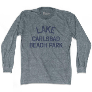 New Mexico Lake Carlsbad Beach Park Adult Tri-Blend Long Sleeve Vintage T-shirt - Athletic Grey New Mexico Lake Carlsbad Beach Park Adult Tri-Blend Long Sleeve Vintage T-shirt - Athletic Grey