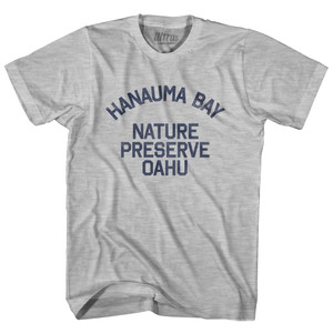 Hawaii Hanauma Bay Preserve Oahu Adult Cotton Vintage T-Shirt - Grey Heather Hawaii Hanauma Bay Preserve Oahu Adult Cotton Vintage T-Shirt - Grey Heather