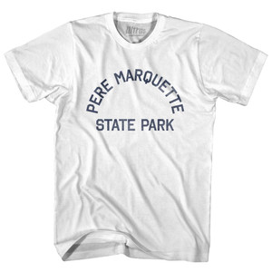 Michigan Pere Marquette Park Beach Adult Cotton Vintage T-shirt - White Michigan Pere Marquette Park Beach Adult Cotton Vintage T-shirt - White