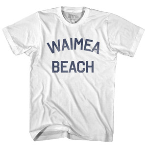 Hawaii Waimea Beach Adult Cotton Vintage T-shirt - White Hawaii Waimea Beach Adult Cotton Vintage T-shirt - White