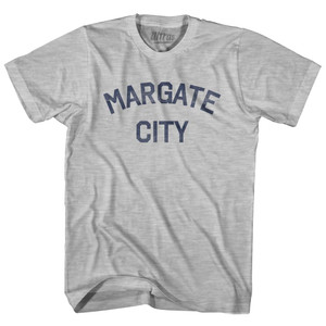 New Jersey Margate City Womens Cotton Junior Cut Vintage T-Shirt - Grey Heather New Jersey Margate City Womens Cotton Junior Cut Vintage T-Shirt - Grey Heather