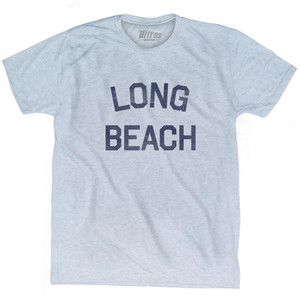 New Jersey Long Beach Adult Tri-Blend Vintage T-Shirt - Athletic White New Jersey Long Beach Adult Tri-Blend Vintage T-Shirt - Athletic White