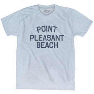 New Jersey Point Pleasant Beach Adult Tri-Blend Vintage T-Shirt - Athletic White New Jersey Point Pleasant Beach Adult Tri-Blend Vintage T-Shirt - Athletic White