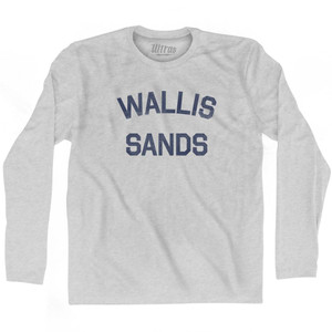 New Hampshire Wallis Adult Cotton Long Sleeve Vintage T-Shirt - Grey Heather New Hampshire Wallis Adult Cotton Long Sleeve Vintage T-Shirt - Grey Heather