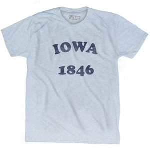 Iowa State 1846 Adult Tri-Blend Vintage T-Shirt - Athletic White