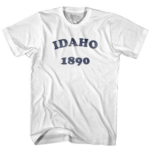 Idaho State 1890 Womens Cotton Junior Cut Vintage T-shirt - White Idaho State 1890 Womens Cotton Junior Cut Vintage T-shirt - White
