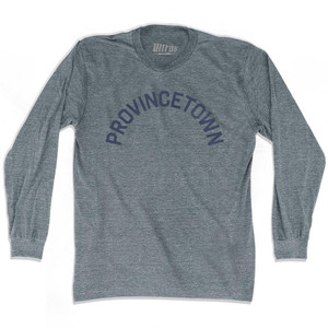 Massachusetts Provincetown Adult Tri-Blend Long Sleeve Vintage T-shirt - Athletic Grey Massachusetts Provincetown Adult Tri-Blend Long Sleeve Vintage T-shirt - Athletic Grey
