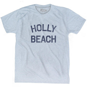 Louisiana Holly Beach Adult Tri-Blend Vintage T-Shirt - Athletic White Louisiana Holly Beach Adult Tri-Blend Vintage T-Shirt - Athletic White