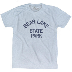 Idaho Bear Lake State Park Adult Tri-Blend Vintage T-Shirt - Athletic White Idaho Bear Lake State Park Adult Tri-Blend Vintage T-Shirt - Athletic White