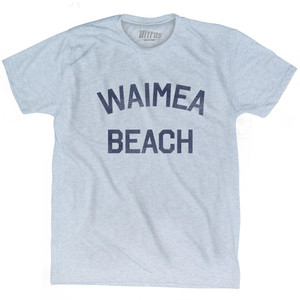 Hawaii Waimea Beach Adult Tri-Blend Vintage T-Shirt - Athletic White Hawaii Waimea Beach Adult Tri-Blend Vintage T-Shirt - Athletic White