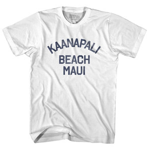Hawaii Kaanapali Beach Maui Womens Cotton Junior Cut Vintage T-shirt - White Hawaii Kaanapali Beach Maui Womens Cotton Junior Cut Vintage T-shirt - White