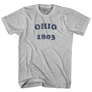 Ohio State 1803 Adult Cotton Vintage T-Shirt - Grey Heather