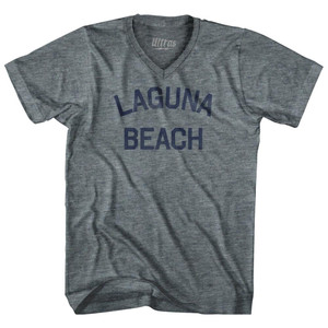 California Laguna Beach Adult Tri-Blend V-neck Womens Junior Cut Vintage T-shirt - Athletic Grey California Laguna Beach Adult Tri-Blend V-neck Womens Junior Cut Vintage T-shirt - Athletic Grey