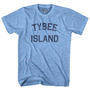 Georgia Tybee Island Adult Tri-Blend Vintage T-Shirt - Athletic Blue