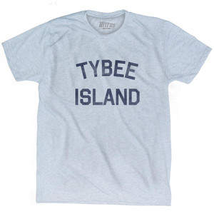 Georgia Tybee Island Adult Tri-Blend Vintage T-Shirt - Athletic White Georgia Tybee Island Adult Tri-Blend Vintage T-Shirt - Athletic White