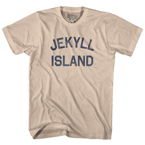 Georgia Jekyll Island Adult Cotton Vintage T-Shirt - Creme