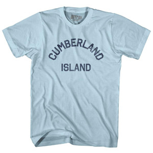 Georgia Cumberland Island Adult Cotton Vintage T-Shirt - Light Blue