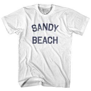 Wyoming Sandy Beach Youth Cotton Vintage T-shirt - White Wyoming Sandy Beach Youth Cotton Vintage T-shirt - White