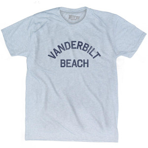 Florida Vanderbilt Beach Adult Tri-Blend Vintage T-Shirt - Athletic White Florida Vanderbilt Beach Adult Tri-Blend Vintage T-Shirt - Athletic White