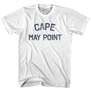 New Jersey Cape May Point Youth Cotton Vintage T-shirt - White