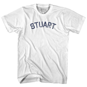 Florida Stuart Youth Cotton Vintage T-shirt - White Florida Stuart Youth Cotton Vintage T-shirt - White