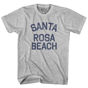 Florida Santa Rosa Beach Womens Cotton Junior Cut Vintage T-Shirt - Grey Heather