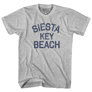 Florida Siesta Key Beach Adult Cotton Vintage T-Shirt - Grey Heather