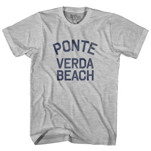 Florida Ponte Verda Beach Adult Cotton Vintage T-Shirt - Grey Heather