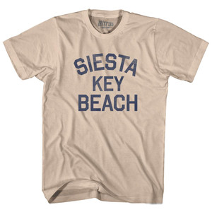 Florida Siesta Key Beach Trident Adult Cotton Vintage T-Shirt - Creme Florida Siesta Key Beach Trident Adult Cotton Vintage T-Shirt - Creme