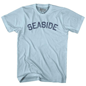 Florida Seaside Adult Cotton Vintage T-Shirt - Light Blue