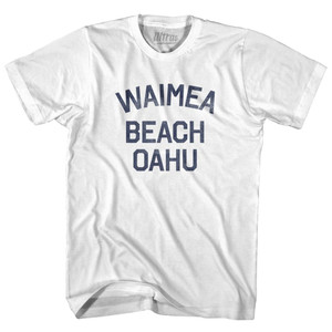 Hawaii Waimea Beach Oahu Youth Cotton Vintage T-shirt - White Hawaii Waimea Beach Oahu Youth Cotton Vintage T-shirt - White