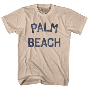 Florida Palm Beach Adult Cotton Vintage T-Shirt - Creme