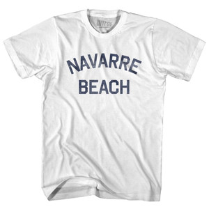 Florida Navarre Beach Youth Cotton Vintage T-shirt - White Florida Navarre Beach Youth Cotton Vintage T-shirt - White