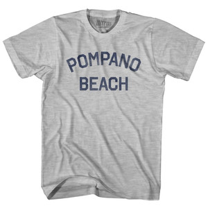 Florida Pompano Beach Womens Cotton Junior Cut Vintage T-Shirt - Grey Heather Florida Pompano Beach Womens Cotton Junior Cut Vintage T-Shirt - Grey Heather