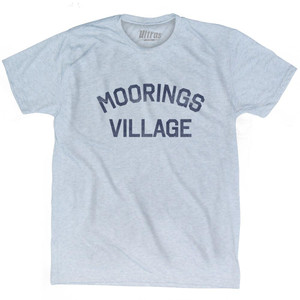 Florida Moorings Village Adult Tri-Blend Vintage T-Shirt - Athletic White