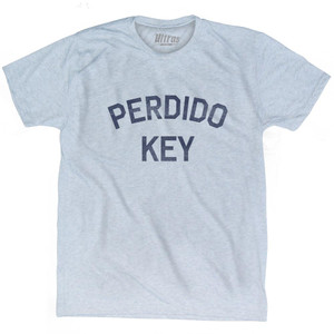 Florida Perdido Key Adult Tri-Blend Vintage T-Shirt - Athletic White