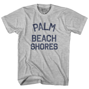 Florida Palm Beach Shores Adult Cotton Vintage T-Shirt - Grey Heather Florida Palm Beach Shores Adult Cotton Vintage T-Shirt - Grey Heather