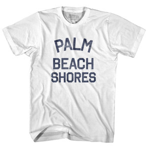 Florida Palm Beach Shores Adult Cotton Vintage T-shirt - White