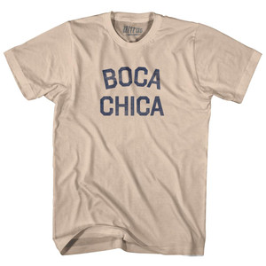 Florida Boca Chica Adult Cotton Vintage T-Shirt - Creme