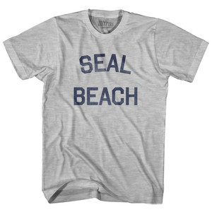 California Seal Beach Youth Cotton Vintage T-Shirt - Grey Heather