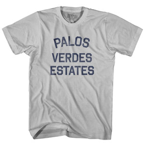 California Palos Verdes Estates Adult Cotton Vintage T-Shirt - Cool Grey