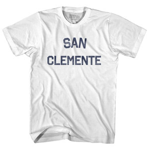 California San Clemente Adult Cotton Vintage T-shirt - White