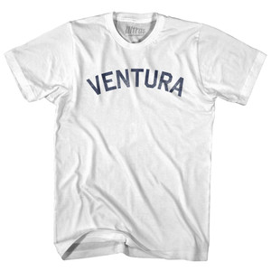 California Ventura Womens Cotton Junior Cut Vintage T-shirt - White California Ventura Womens Cotton Junior Cut Vintage T-shirt - White