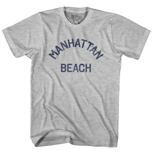 California Manhattan Beach Adult Cotton Vintage T-Shirt - Grey Heather California Manhattan Beach Adult Cotton Vintage T-Shirt - Grey Heather