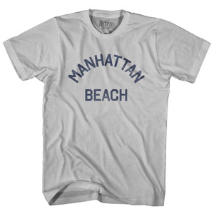 California Manhattan Beach Adult Cotton Vintage T-Shirt - Cool Grey California Manhattan Beach Adult Cotton Vintage T-Shirt - Cool Grey